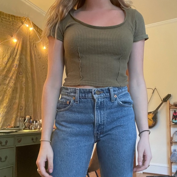 Urban outfitters green crop top - Picture 4 of 5